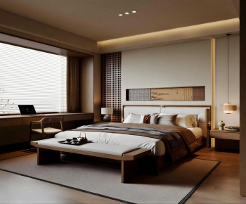 New Chinese Style Bedroom-ID:923968082