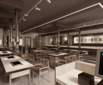Modern Barbecue Restaurant-ID:692028055