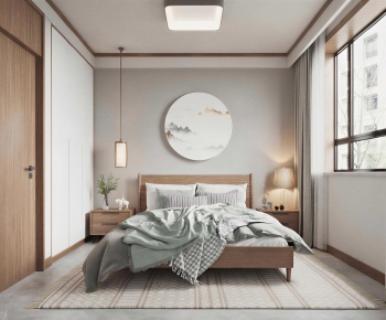 New Chinese Style Bedroom-ID:441569091