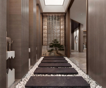 New Chinese Style Hallway-ID:470453985