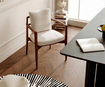 Modern Computer Desk And Chair-ID:104649157