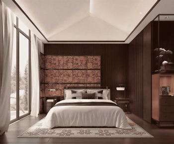 New Chinese Style Bedroom-ID:573449151