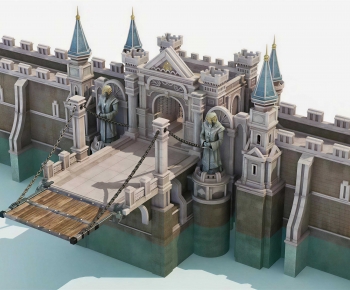 European Style Building Appearance-ID:643645053