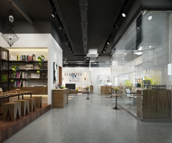 Industrial Style Office Aisle-ID:229187979