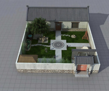 New Chinese Style Courtyard/landscape-ID:108282092