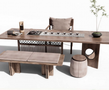 New Chinese Style Tea Tables And Chairs-ID:146398079