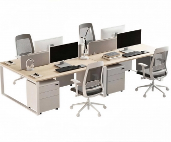 Modern Office Desk And Chair-ID:417572025