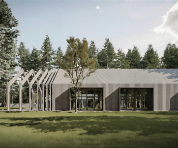 Modern Appearance Of Commercial Building-ID:344063048