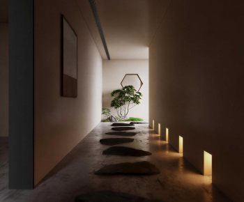 Wabi-sabi Style Hallway-ID:542073018