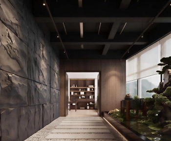 New Chinese Style Office Aisle-ID:565149074
