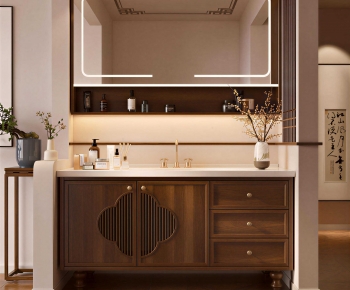 New Chinese Style Bathroom Cabinet-ID:176934008