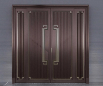 New Chinese Style Double Door-ID:188950061