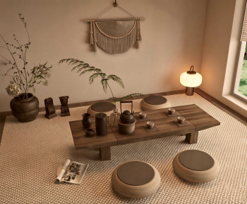 New Chinese Style Tea Tables And Chairs-ID:889863015