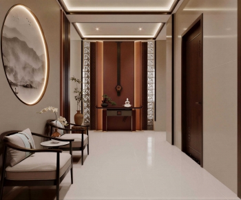 New Chinese Style Hallway-ID:822240114