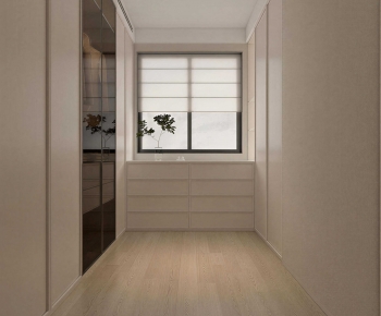 Modern Clothes Storage Area-ID:346997023