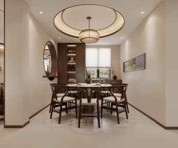 New Chinese Style Dining Room-ID:691380581