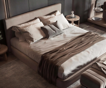 Modern Double Bed-ID:958329926