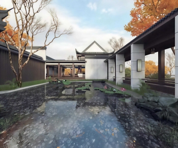 New Chinese Style Courtyard/landscape-ID:412408113