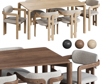 Modern Dining Table And Chairs-ID:383543976