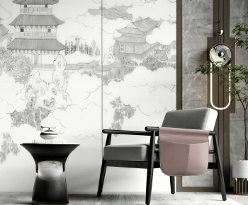 New Chinese Style Lounge Chair-ID:330519912