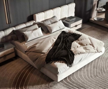 Modern Double Bed-ID:378170067