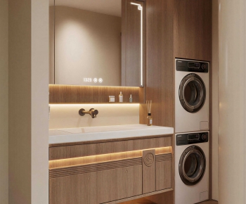 Modern Bathroom Cabinet-ID:266421085