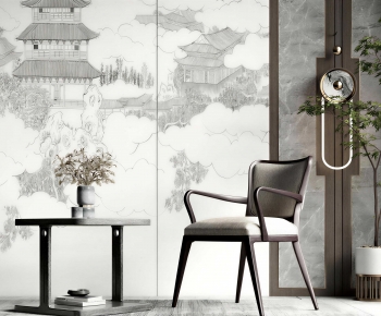 New Chinese Style Lounge Chair-ID:367563019