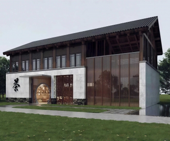New Chinese Style Appearance Of Commercial Building-ID:506166939
