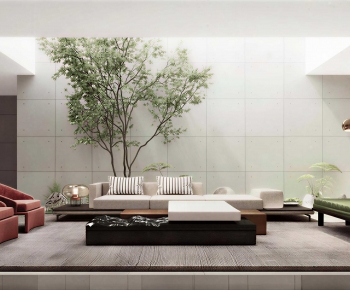 Wabi-sabi Style A Living Room-ID:107412105