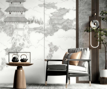 New Chinese Style Lounge Chair-ID:337061881