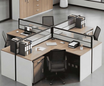 Modern Office Desk And Chair-ID:205398088