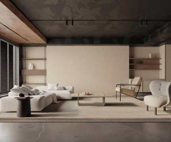 Wabi-sabi Style A Living Room-ID:827548034