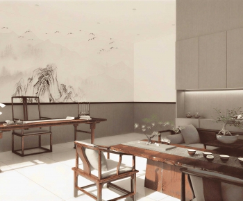 New Chinese Style Tea House-ID:889828928