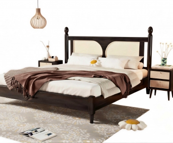 American Style Double Bed-ID:886249551