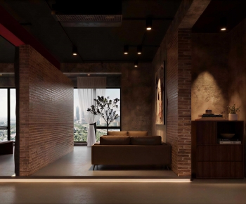 Industrial Style A Living Room-ID:166959056