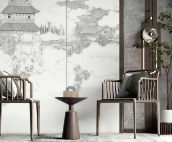New Chinese Style Lounge Chair-ID:903614049