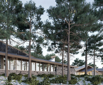 Modern Appearance Of Commercial Building-ID:459851981