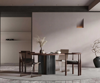 Wabi-sabi Style Dining Room-ID:525229099