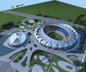 Modern Architectural Bird's-eye View Planning-ID:505827905