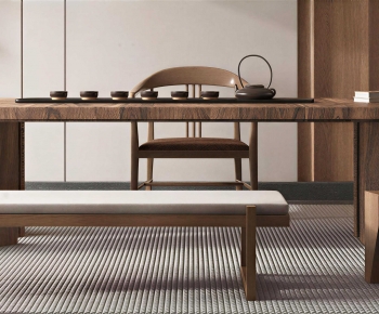 New Chinese Style Tea Tables And Chairs-ID:725070955