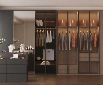 Modern Clothes Storage Area-ID:399205922