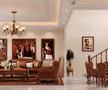 American Style A Living Room-ID:407094963