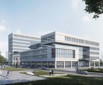 Modern Appearance Of Commercial Building-ID:382969489