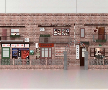 Retro Style Facade Element-ID:790679539