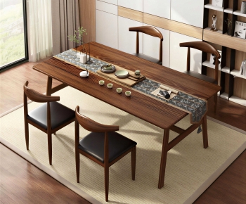 New Chinese Style Tea Tables And Chairs-ID:817369948