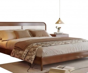 Modern Double Bed-ID:128979799