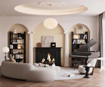 Modern A Living Room-ID:610363962
