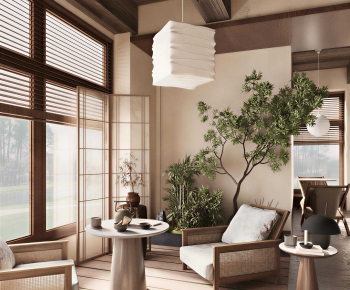 Wabi-sabi Style A Living Room-ID:440504077