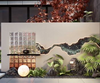 New Chinese Style Plant Landscaping-ID:449049534