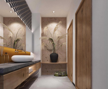 Wabi-sabi Style Public Toilet-ID:871881961